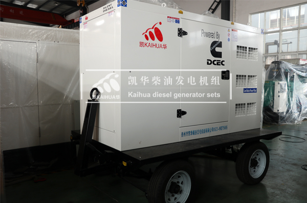 安徽工程100KW移動發電機組成功出廠